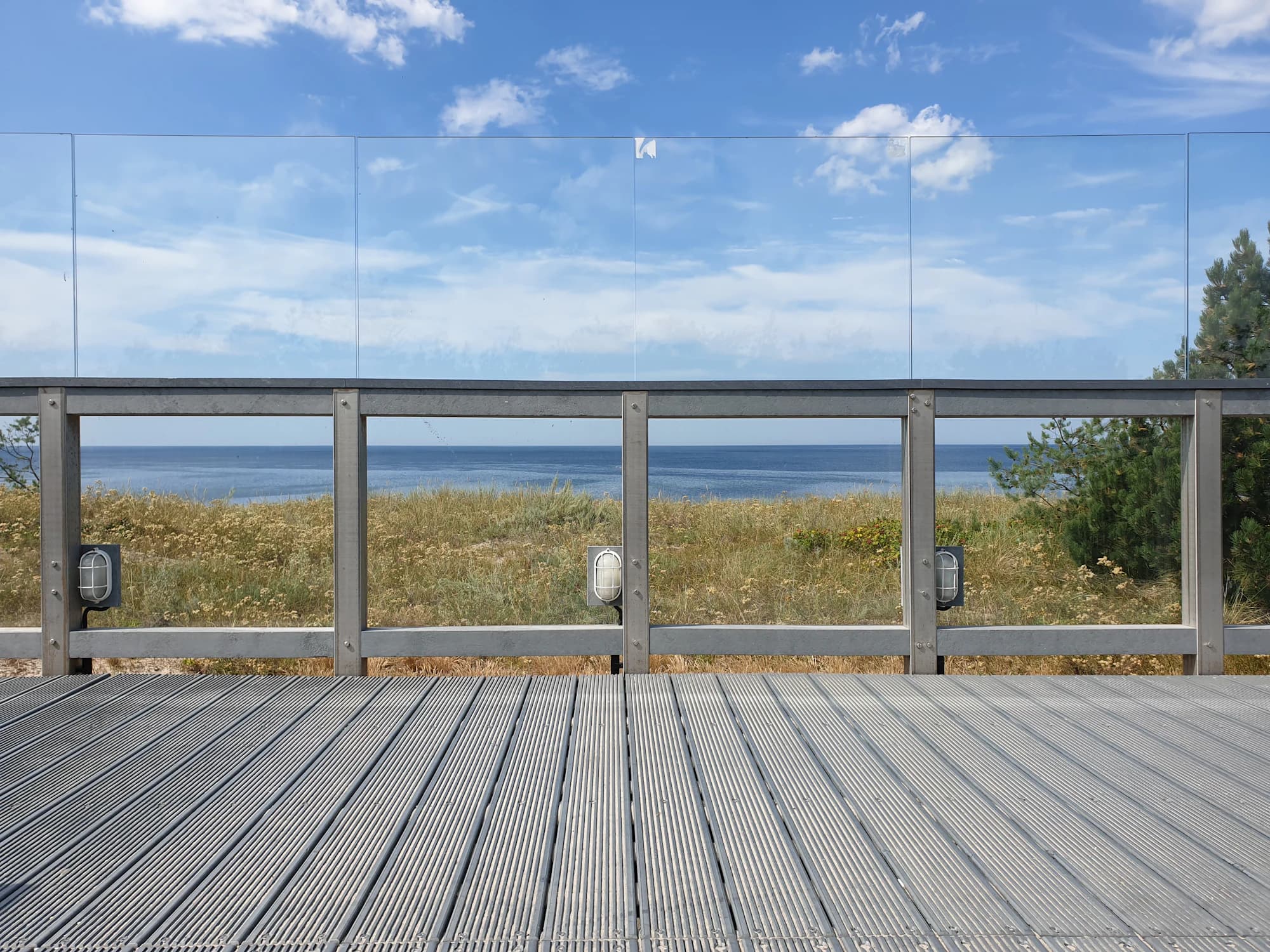 Sunrise-facing deck space designed for relaxed morning routines